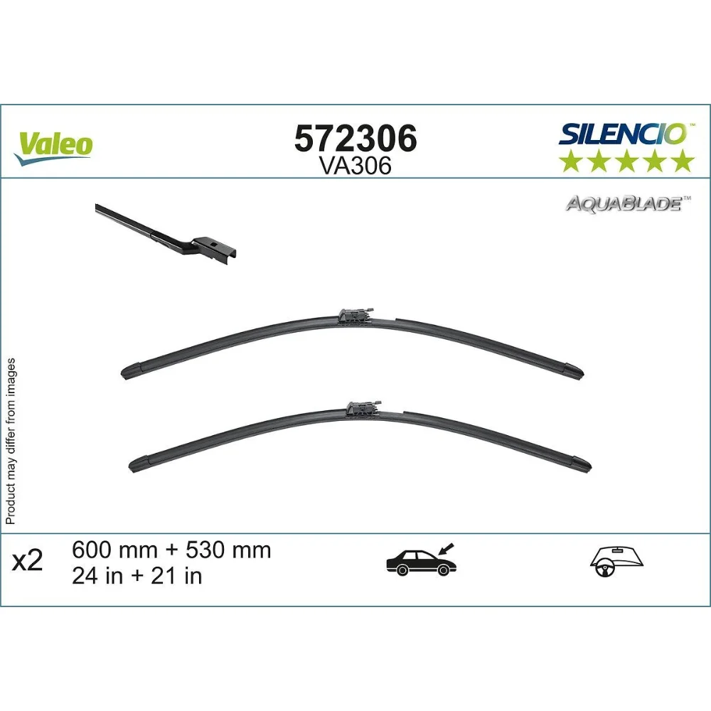 Wiper blades Valeo Aqua Blade for Mercedes E Class
