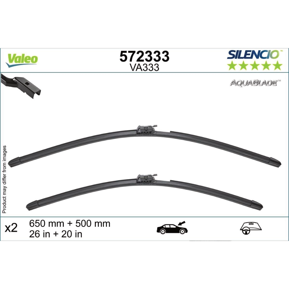 Wiper blades Valeo Aqua Blade for Land Rover Range Rover