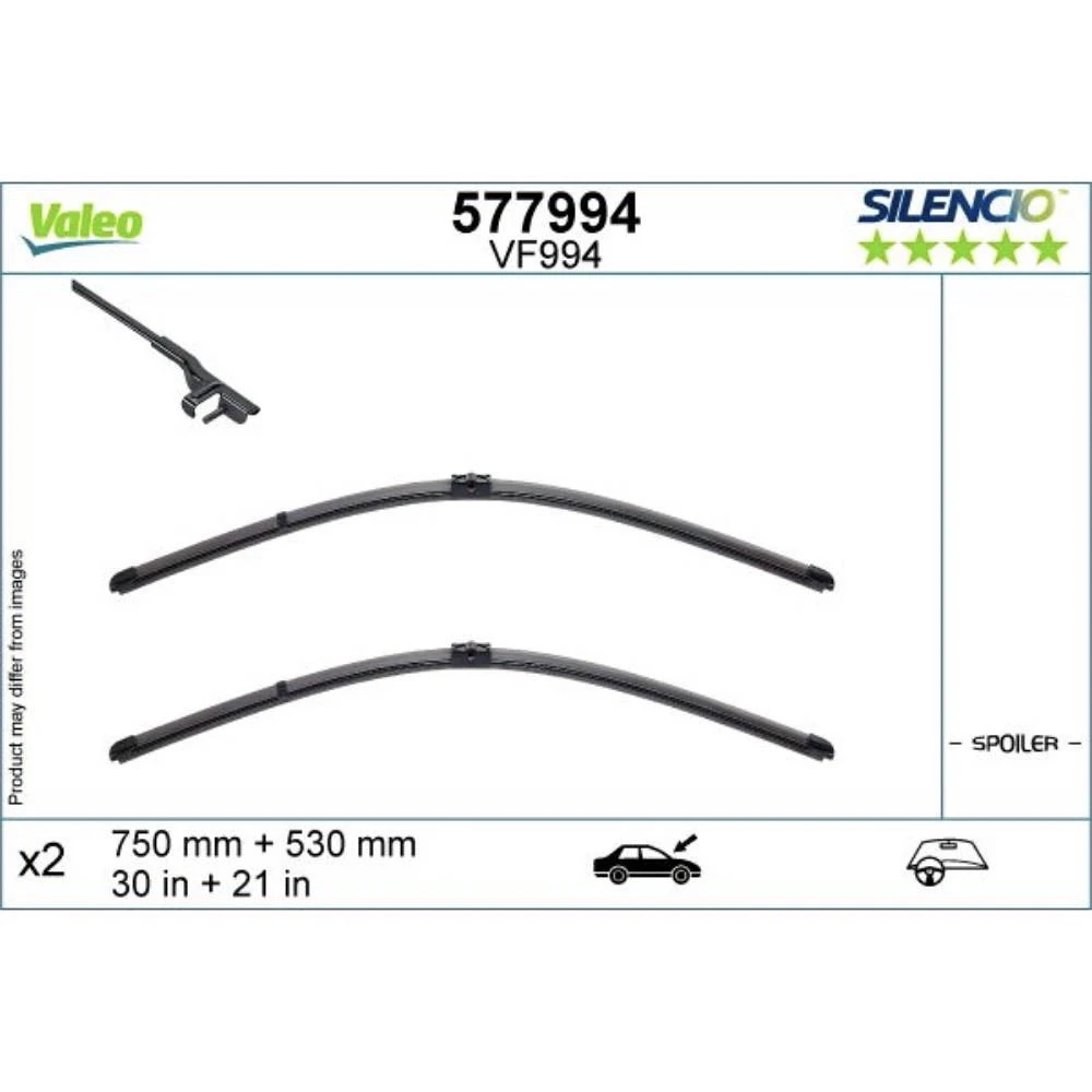 Щітки склоочисника Valeo Silencio Flat для BMW i3