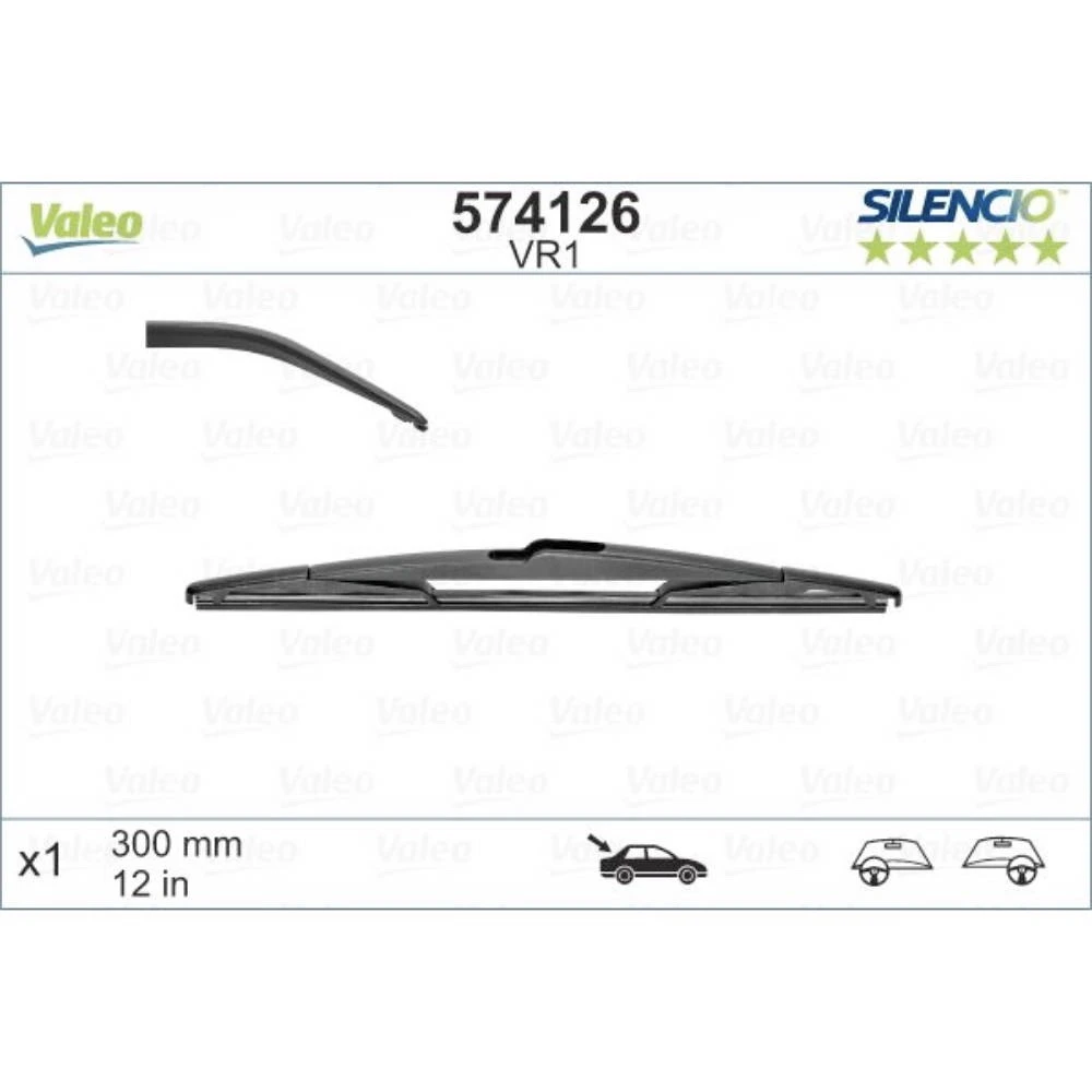 Wiper blades Valeo Silencio Rear for Cadillac Escalade