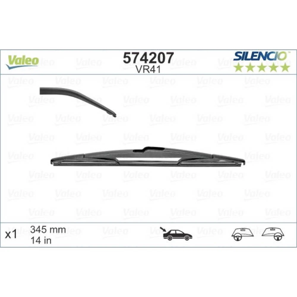 Rear wiper blade Valeo Silencio Rear 345 mm for Lexus IS 1 2001-2005