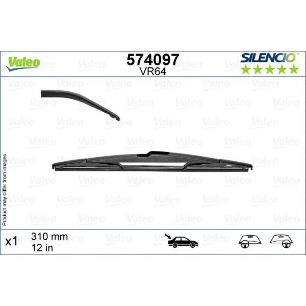 Wiper blades Valeo Silencio Rear for KIA Cee'd